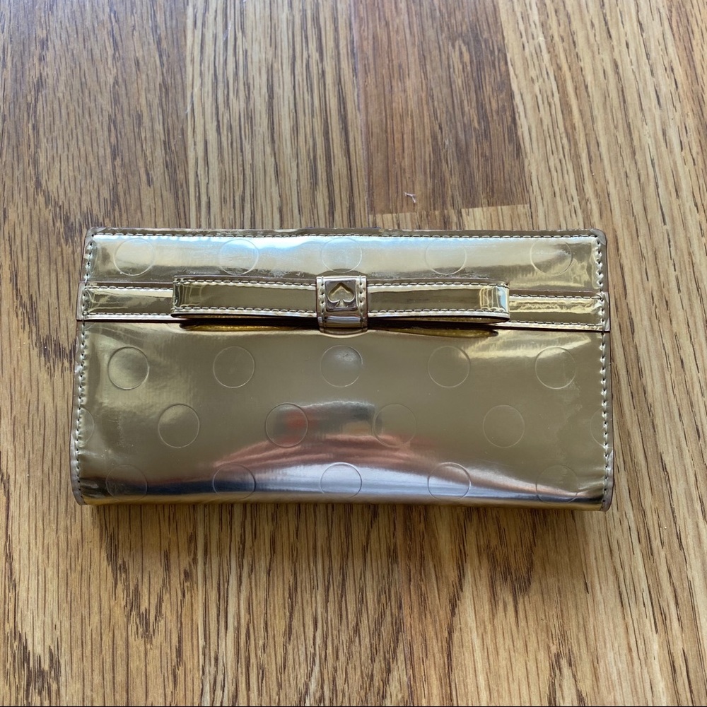 Gold Kate Spade Wallet